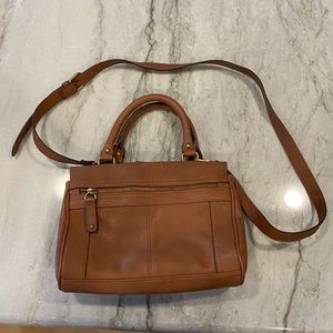 Merona Chestnut Faux Leather Small Versatile Purse Tan